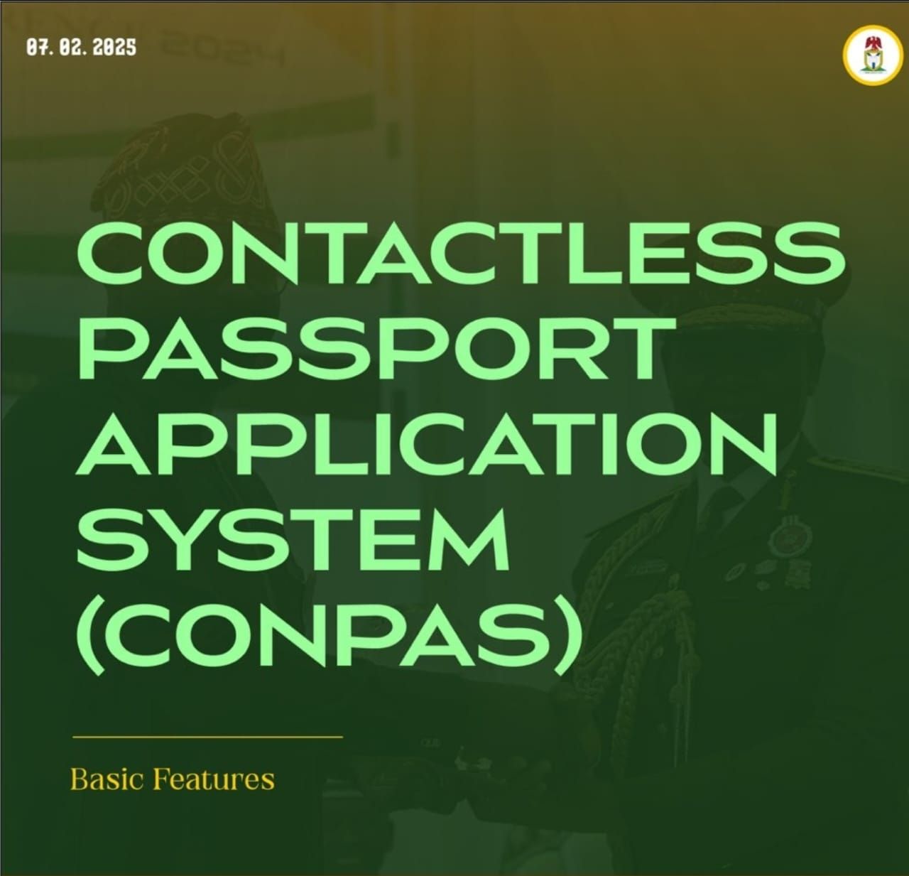 Contactless passport application process