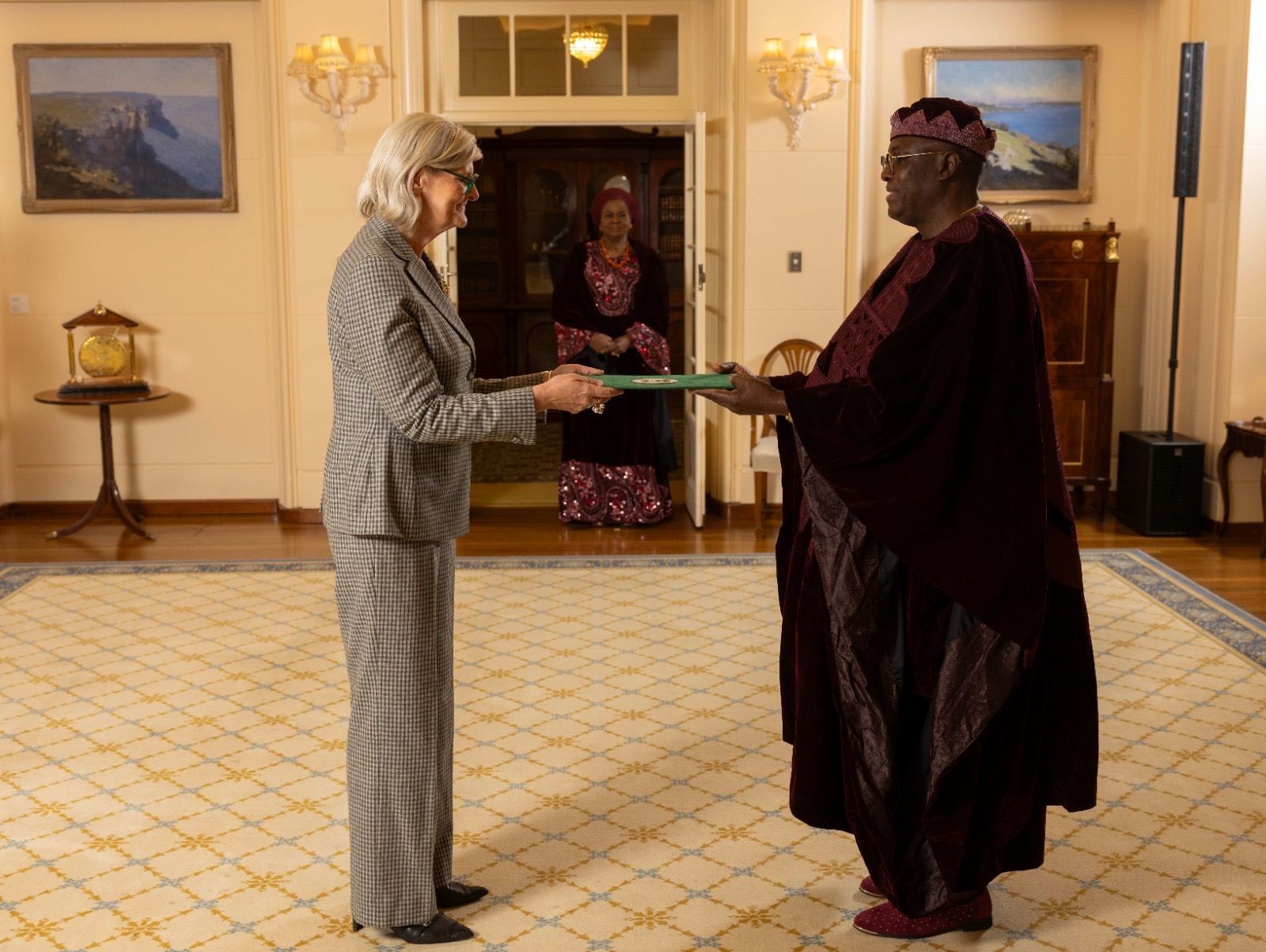 Letters of Credence presentation ceremony at Government House, Canberra