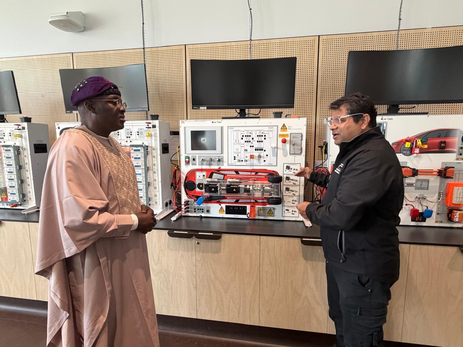 Nigerian delegation visiting the Canberra Institute of Technology Centre of Excellence